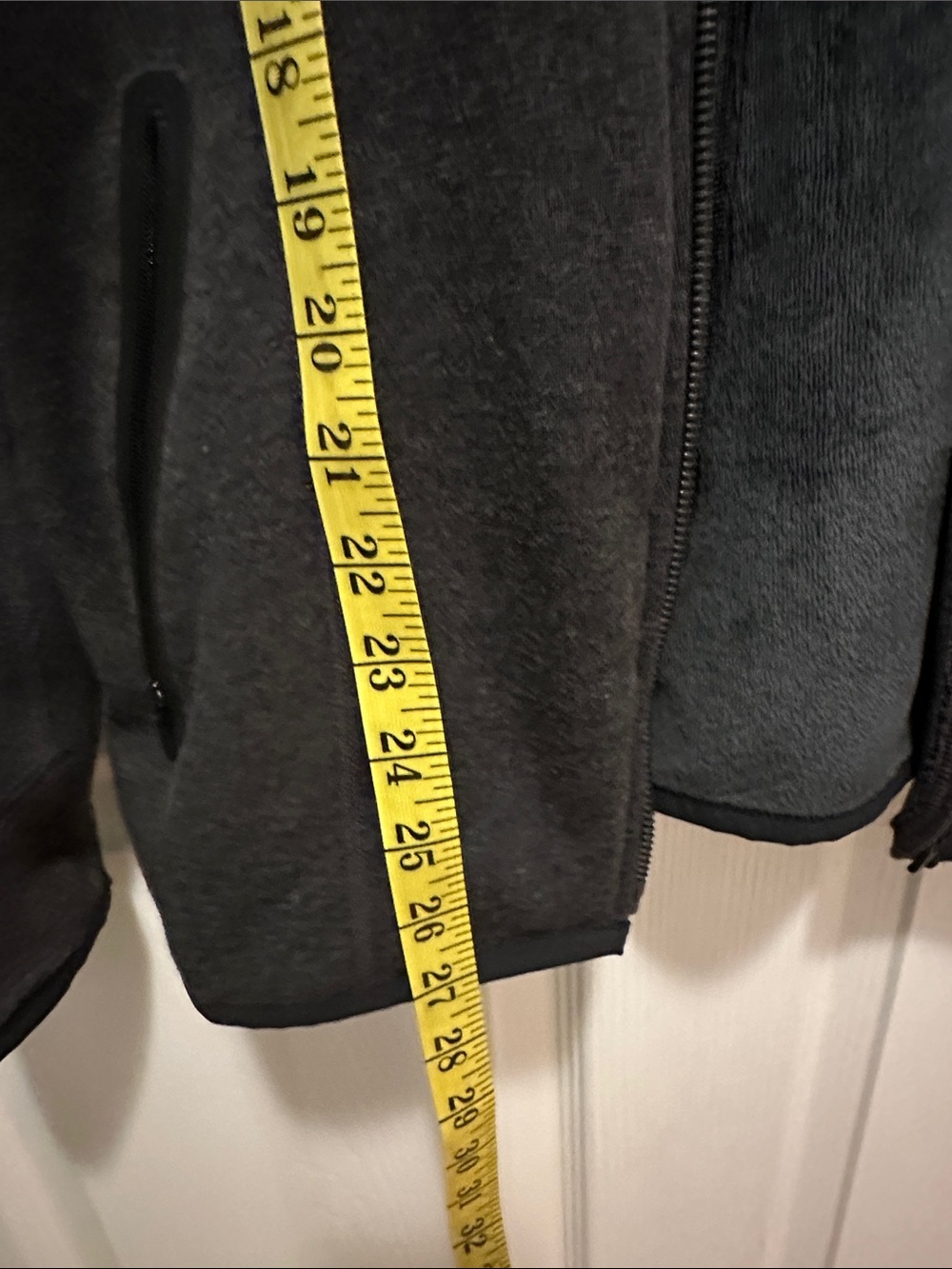 Athleta Charcoal Gray Asymmetrical Zip Hooded Utility Jacket - Picture 7 of 7